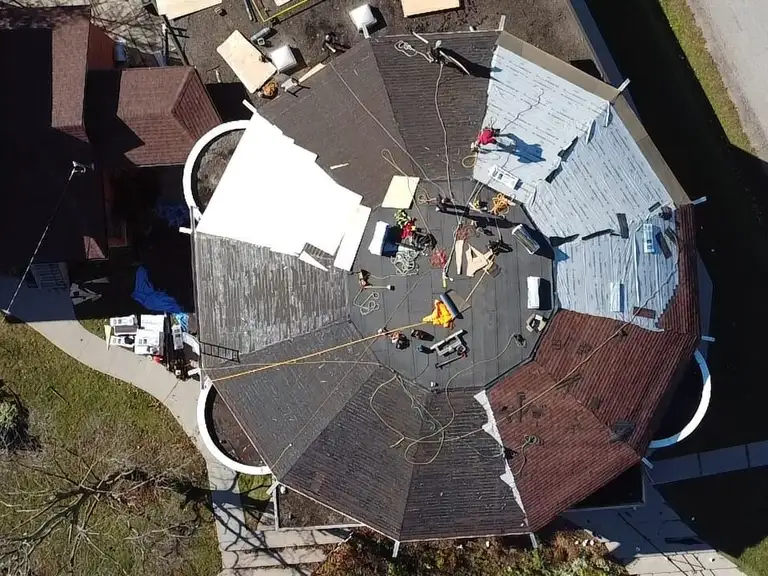 Shingle repair carried out by Principal Roofing